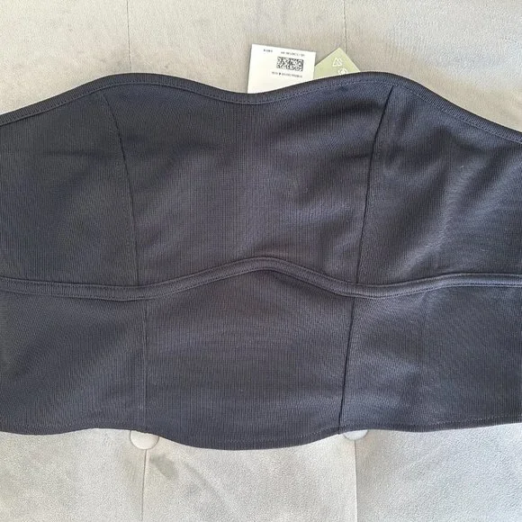 H&M cropped tube top - black, size L - Picture 1 of 3